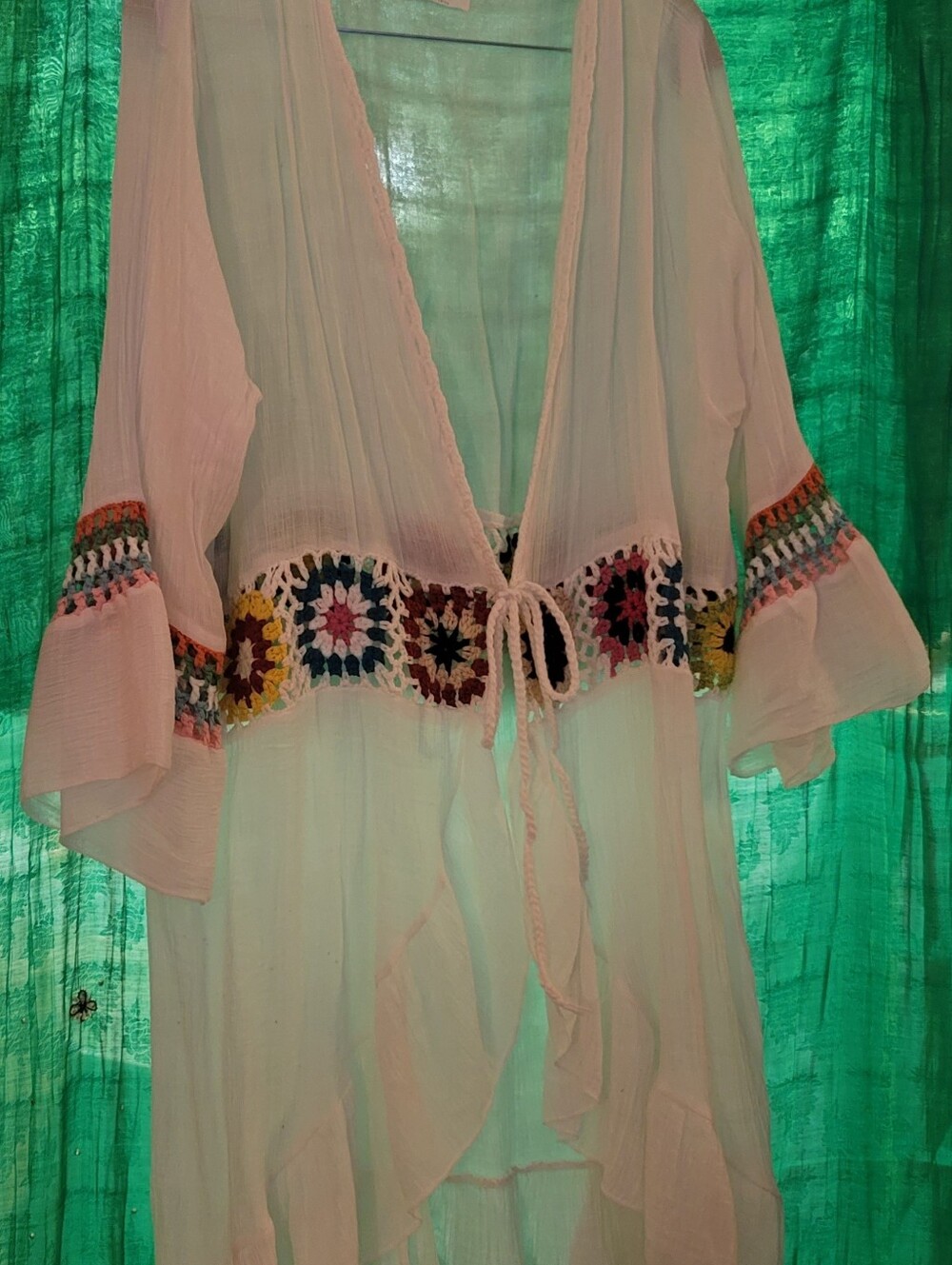Kindred Plus Size 2X White Boho Vest